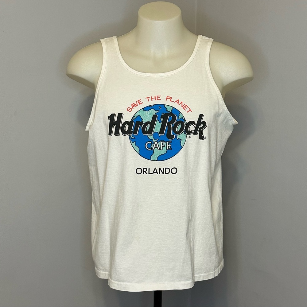 Vintage 90s Save the Planet Hard Rock Cafe Orlando Tank